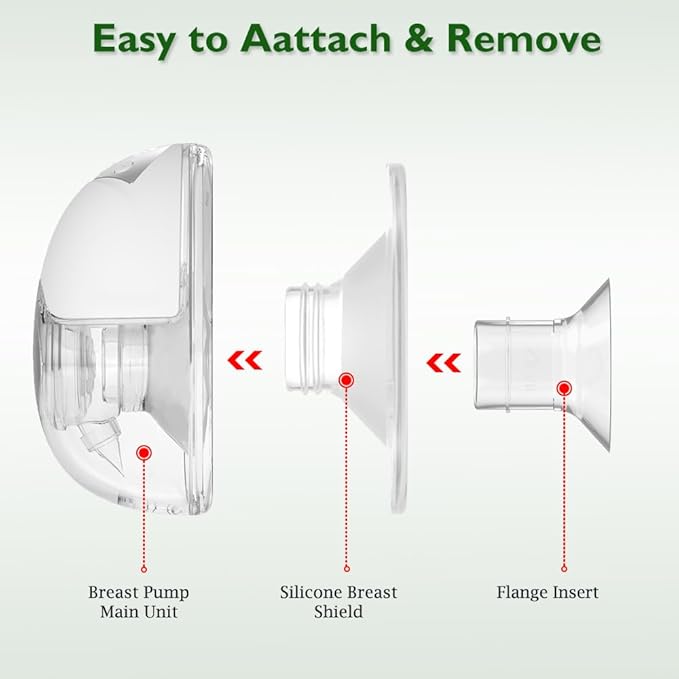 Flange Inserts 15mm 6PCS Compatible with Momcozy/Medela/eufy/Spectra/Medela/TSRETE/Lansinoh Wearable Breast Pump, for The Most 24mm Shield/Flange Pump, Reduce 24mm Tunnel Down to Correct Size