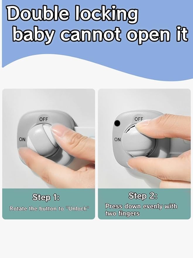 （4 Pack） Refrigerator Latch for Kids,Toddlers and Children,Child & Baby Proofing Freezer Door Lock Safe,3M Adhesive Cabinet Drawer Door Latches,Multi-Purpose for Furniture Kitchen Ovens Toilet Seats