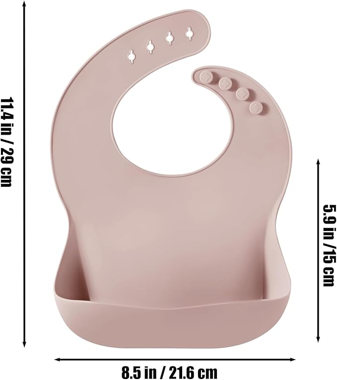 PandaEar 6-in-1 Stainless Steel Baby Feeding Set | Divided Suction Plate, Bowl, Sippy Cup with Straw, Bib, Spoon & Fork | BPA-Free Toddler Feeding Essentials for Self-Feeding (Pink)