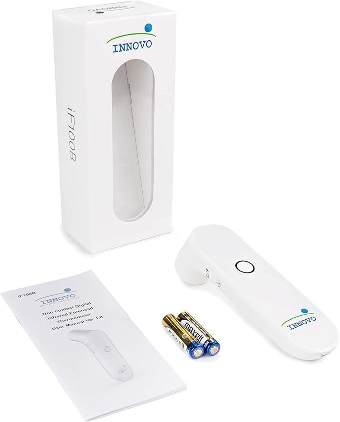 Innovo iF100B Touchless Digital Forehead Basal Thermometer, Non-Contact with Fever Alert Detection