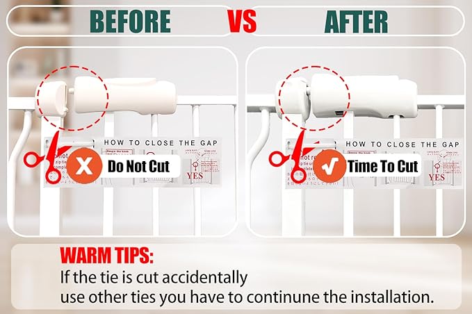 43.5-48 Inch Extra Wide Baby & Dog Gate, Pressure Mounted No Drill, Indoor Safety Gate for Pets & Toddlers, White Metal with Extension Kit
