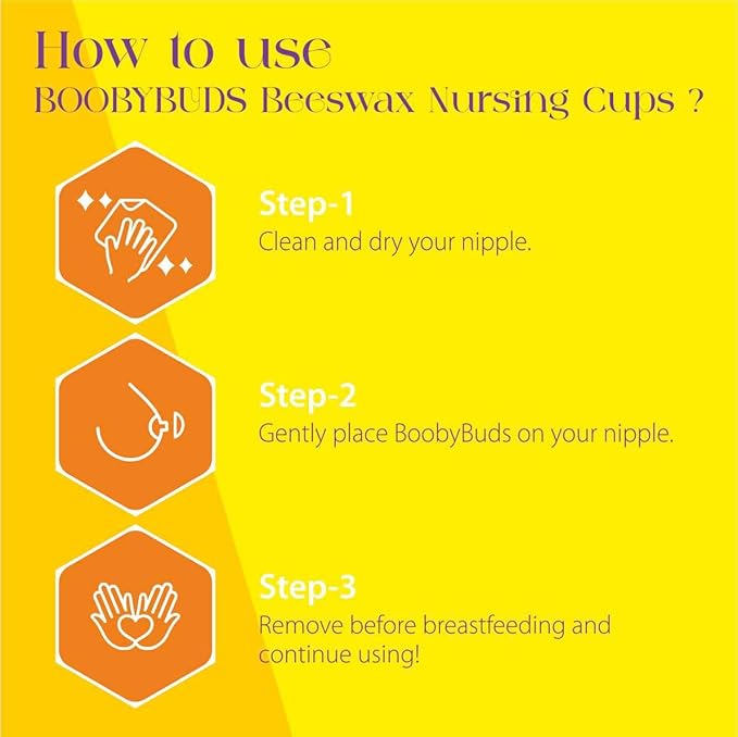 Natural Beeswax Nipple Shields – Beeswax Nursing Cups - Nipple Protectors - -Beeswax Nipple Covers for Breastfeeding - Safe for Baby and Mom