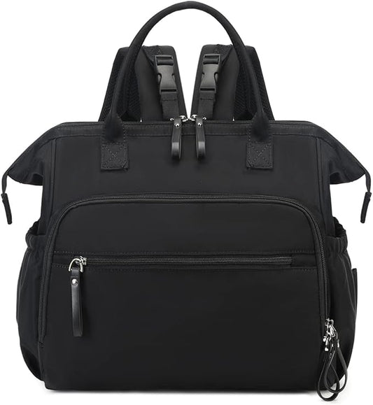 Large Diaper Bag Tote, 14 Pockets Stylish Baby Bag with Stroller Clips and 3 Insulated Pockets, Baby Shower Essentials