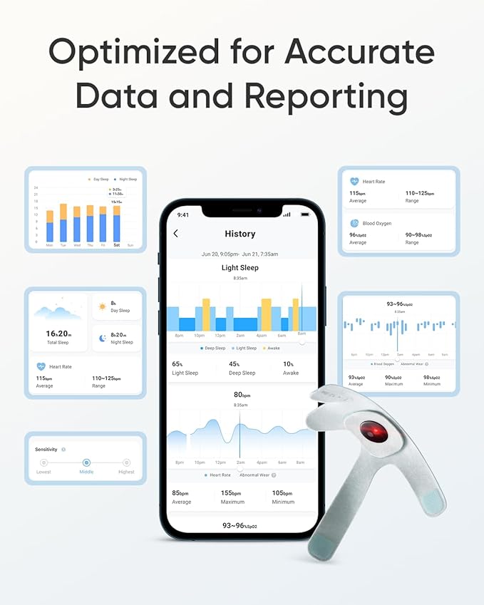 eufy Security Baby Monitor Baby Smart Sock with 2.4 GHz Wi-Fi, Track Sleep Patterns, Naps, Heart Rate, No Monthly Fee