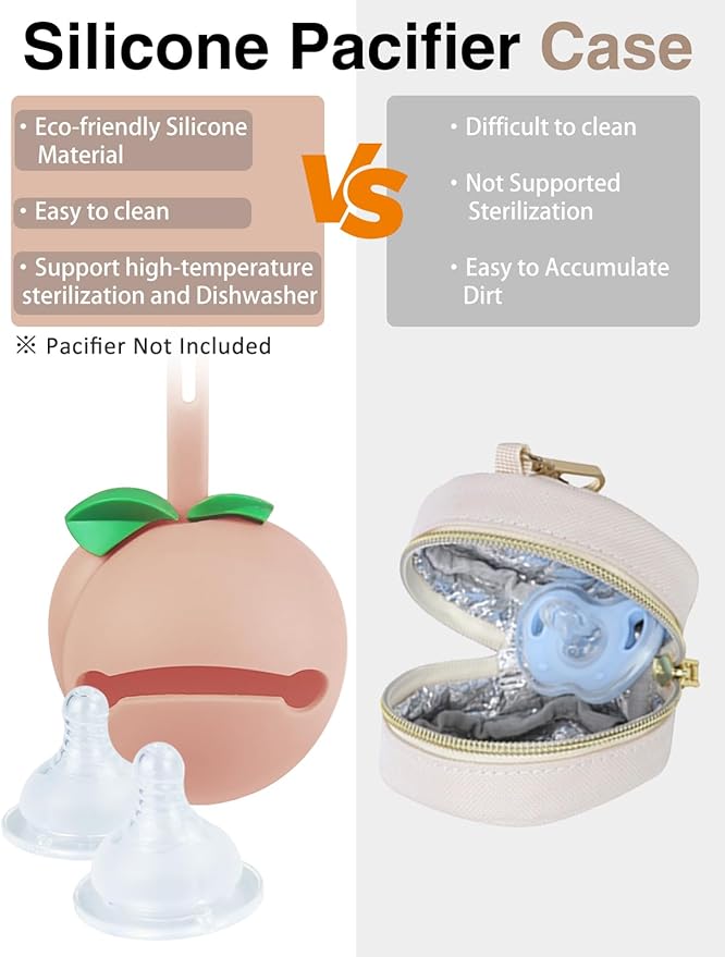 Diaper Bag Tote, Baby Diaper Tote Bags Crossbody Hospital Bag Travel Large Mommy Bag, with Silicone Pacifier Case