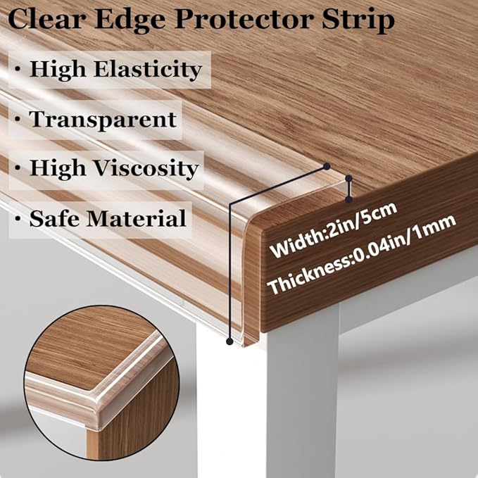 Baby Proofing Edge Protector for Baby 32.8ft Clear Edge Protector Strip Safety Corner Guards Child Proof Corner Bumper for Furniture