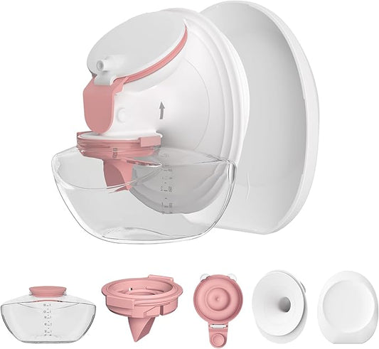 1 Pack M9 Full Set Breast Replacement Part for Momcozy Upgraded Mobile Flow | Upgraded M9, Including 24mm Flange, Red Valve, Red Diaphragm, Storage Bottle with Red Lip, Not Original Parts