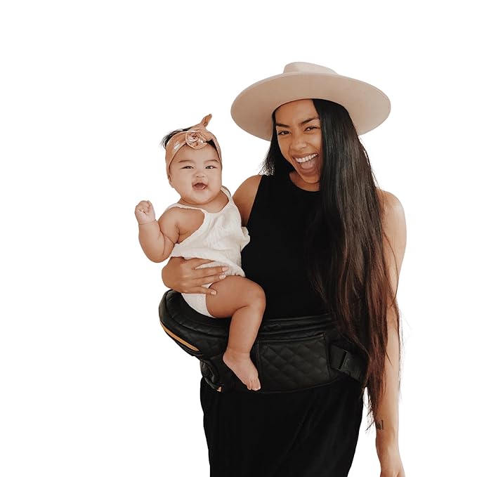 Tushbaby The Original Premium Quality Hip Seat Carrier – Safety-Certified Baby & Toddler Carrier with Secure Safety Buckles, Storage Pockets & Nursing Pillow