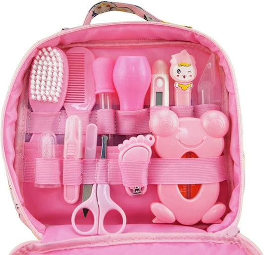 ZELINYE Baby Grooming kit Set Infant Baby Grooming Tools Newborn Manicure Set Baby Healthcare Nail Clippers Hairbrush Tool Set(13PCS)