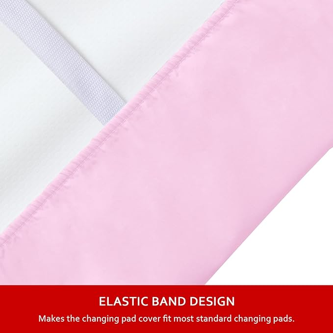 Changing Pad Cover for Girls 2 Pack, Lovely Print Soft Diaper Change Table Sheets, Fit 32"x16" Contoured Pad, Comfy Cozy 2-Pack Cradle Sheets,Floral