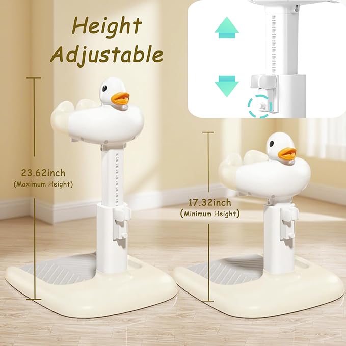 Gakfawd Baby Shower Stand with Anti-slip Base, Adjustable Child Stand for Shower Infant Bath Support Stand Bath Stand for Toddlers 6-36 Months