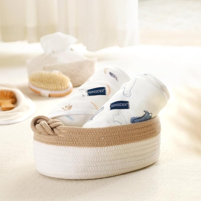 GRSSDER Baby Hooded Towel 2 Pack for Newborn, Super Soft Bath Towels with Original Designs, Ultra Absorbent Knit Terry, Large Toddler Towels with Hood for Boys Girls, Shower Gifts for Infant,34"x 34"