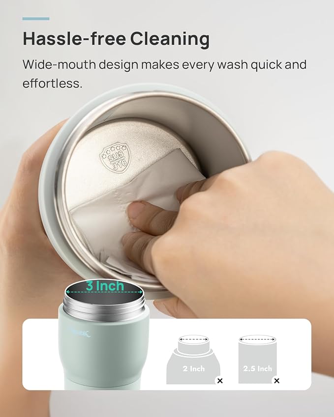 Papablic Pro Portable Bottle Warmer for Travel – Fast Heating, Built-in Sterilizer, 30W Fast Charge, 5-Temp Control, Easy-Clean Wide Mouth, Baby Milk Warmer for Breastmilk & Formula, Lilac Purple