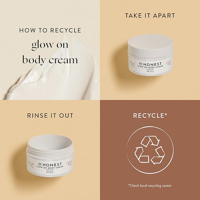 The Honest Company New Mama Care Essentials Gift Set, Hospital Bag Must Haves, Travel Size Nip Balm (0.5 oz) Glow On Body Cream (1 Gotta Face Wash (1.75 fl) with Reusable Pouch | Travel Size, Reusable Pouch
