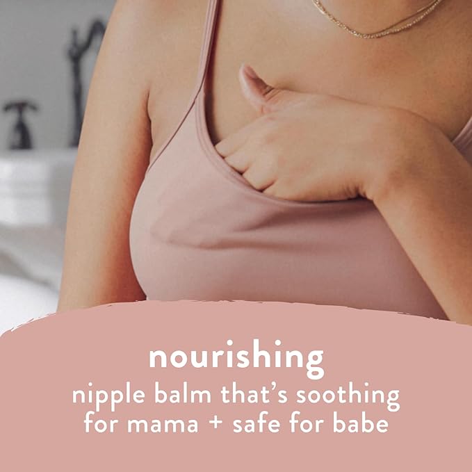 The Honest Company New Mama Care Essentials Gift Set, Hospital Bag Must Haves, Travel Size Nip Balm (0.5 oz) Glow On Body Cream (1 Gotta Face Wash (1.75 fl) with Reusable Pouch | Travel Size, Reusable Pouch