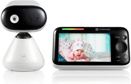Motorola Nursery Video Baby Monitor with Camera and Audio, Wall or Table Mount, 1000ft Range, 2-Way Audio, Temperature Sensor, Lullabies, White Noise, No WiFi, PIP1500