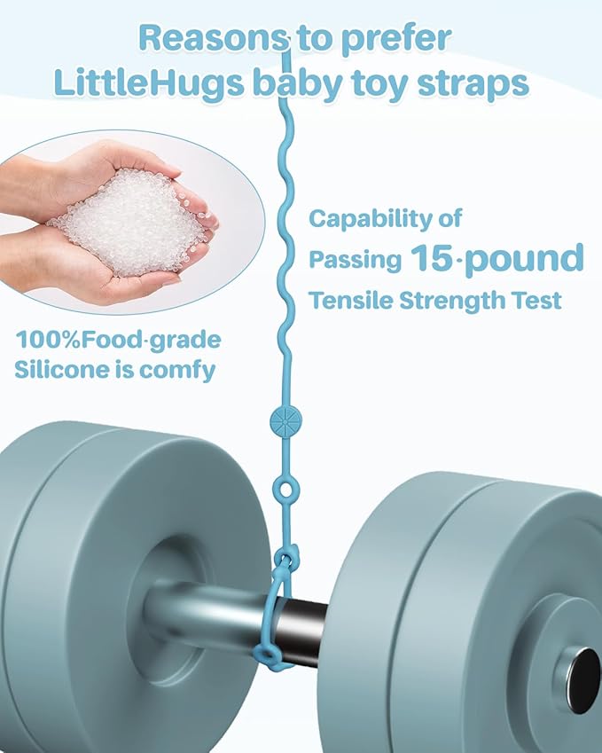 Toy Straps for Baby, Adjustable Toy Holder for Stroller Accessories, Silicone Tether Pacifier Clip, No Throw Travel Essential Leash for High Chair, Car Seat (boy-4 Pack)