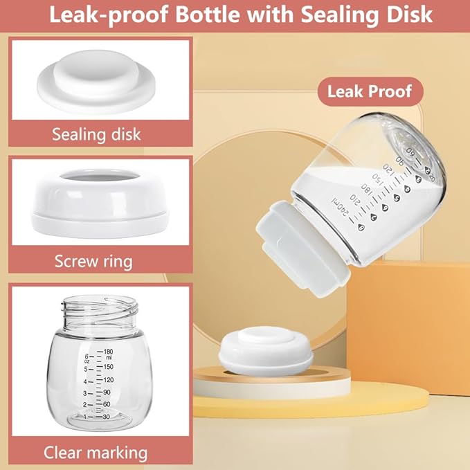 26mm Pump Parts Compatible with Spectra S1/S2/9 Plus,Spectra Replacement Pump Parts,Full Set Replace Include 26mm Flange, Duckbill Valve, Backflow Protector, Tubing and Bottle