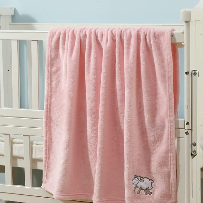 CREVENT Set for Girls -Diaper Caddy Organizer Basket with 2 Blankets, 1 Taggie, 1 Lovey, 3 Socks，1 Headband，1 Gift Bag with Ribbon - Newborn Essential Gift Set (Pink)