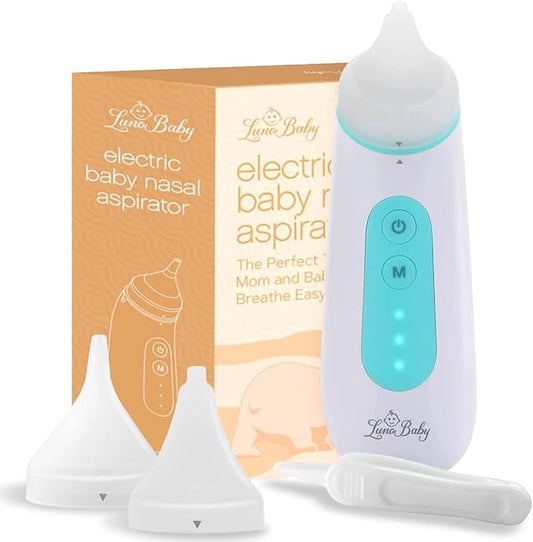 Electric Baby Nasal Aspirator - Nose Sucker Machine for Newborn Infants Toddlers Kids Adults - Automatic Booger Snot Vacuum Cleaner with Adjustable Suction Levels for Mucus Removal