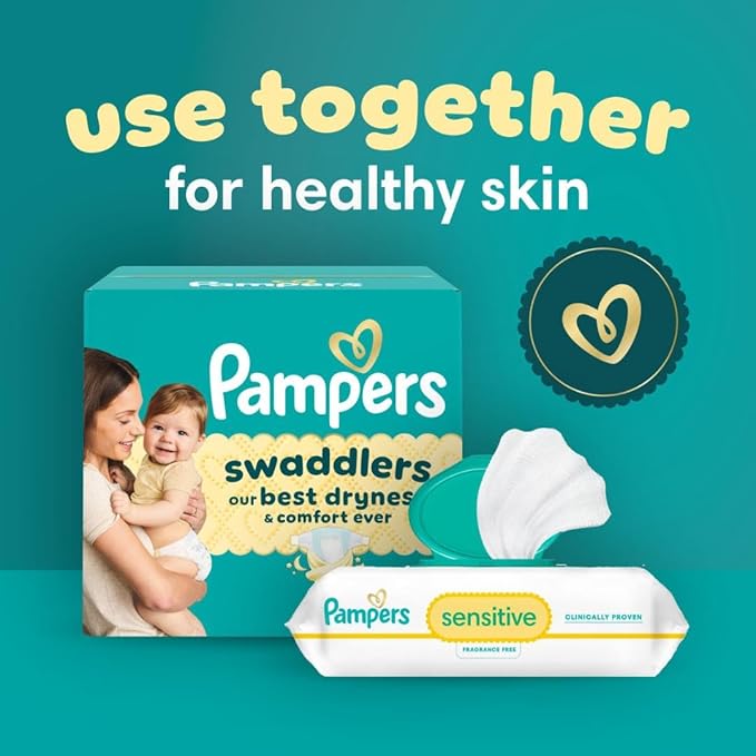 Pampers Baby Diapers - Swaddlers - Size 5, 104 Count, Ultra Absorbent Disposable Infant Diaper
