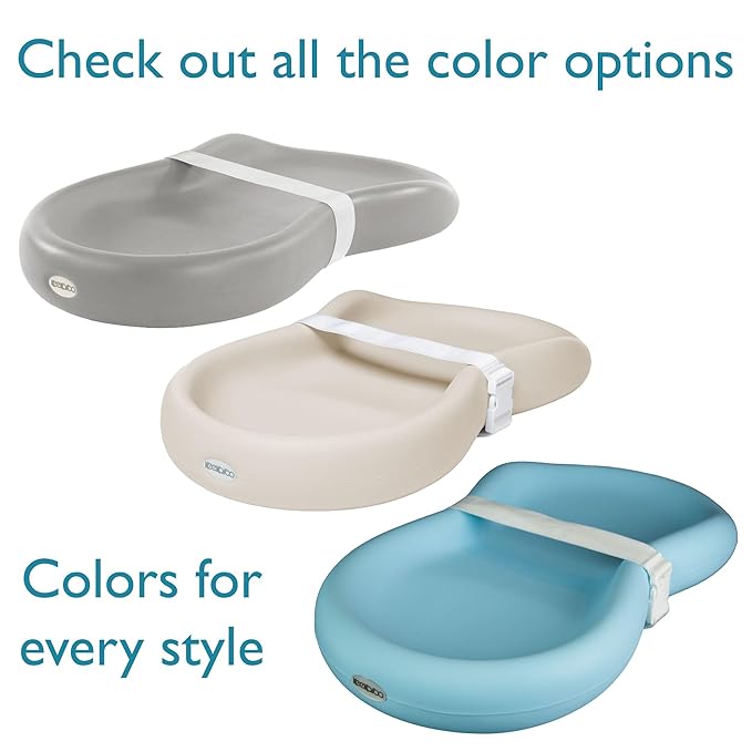 Keekaroo Peanut Changer Baby Vanilla – The Original Made in USA Easy-to-Clean Changing pad and The only Shell Over Foam, Fully Water Repellant, Wipeable Diaper pad, Wipe-Clean Changing pad