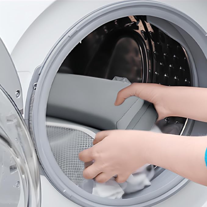 Licornism Comfortable Bath Kneeler and Elbow Rest Pad Set- Thick Non-Slip Memory Foam Bath Mat Set,Quick Dry Baby Bathtub Cushion with Storage Toy Organizer Pockets