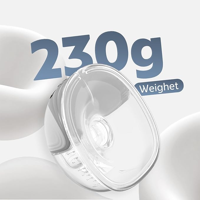 MomMed Wearable Breast Pump (Model S21) – Double Electric Hands-Free Breast Pump, Leak-Proof Design, 3 Modes (Stimulation, Expression, Auto) & 12 Vacuum Levels, Portable and Quiet, Gray, 2Pack