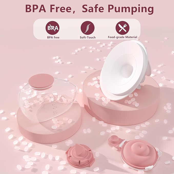 1 Pack M9 Full Set Breast Replacement Part for Momcozy Upgraded Mobile Flow | Upgraded M9, Including 24mm Flange, Red Valve, Red Diaphragm, Storage Bottle with Red Lip, Not Original Parts