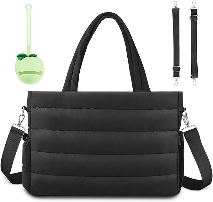 Diaper Bag Tote, Baby Diaper Tote Bags Crossbody Hospital Bag Travel Large Mommy Bag, with Silicone Pacifier Case