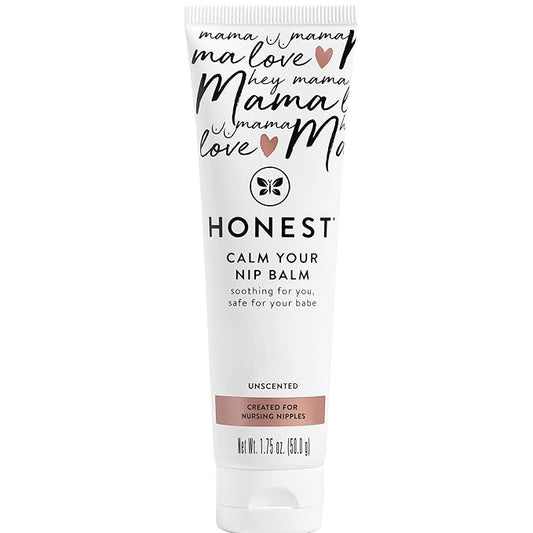 The Honest Company Mama Calm Your Nip Balm, Nourishing Soothing Nipple Cream for Nursing, Naturally Derived and Safe Sensitive Baby Skin, 1.75 fl oz
