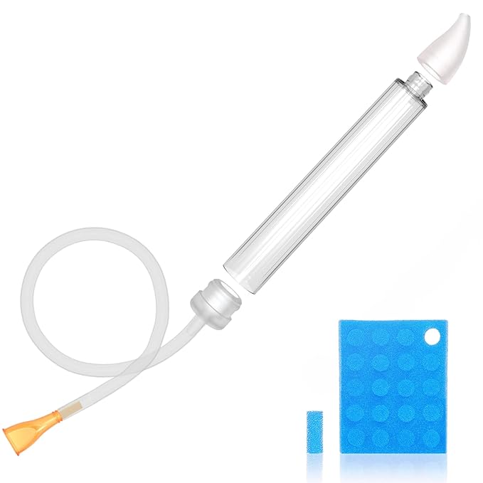 Baby Nasal Aspirator with 24 Filters , Baby Nose Sucker for Toddler, Compatible with Dr. Noze Best NozeBot Electric Baby Nasal Aspirator, Soft Silicone Tip, BPA-Free