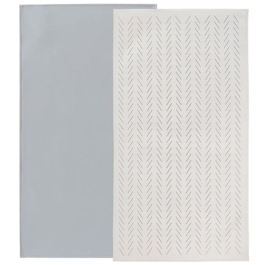 Owlowla Baby Diaper Changing Pad Portable Changing Mat Travel Changing Pad Liner for Baby and Small Toddler(Gray&Herringbone)