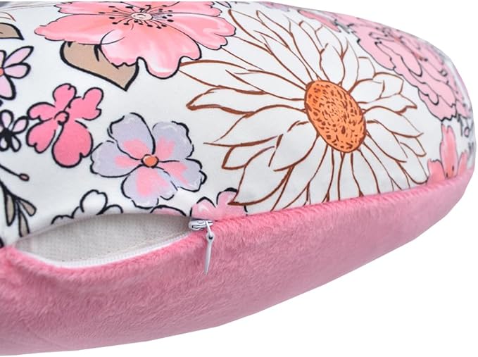 KLWJFK Nursing Pillow and Positioner, Breastfeeding, Bottle Feeding, Baby Sitting Support with Removable Ultra Soft Minky Cover, Tummy Time Support for Baby Boys and Girls