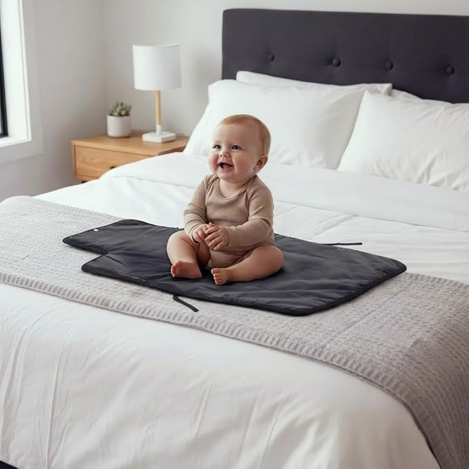 Portable Diaper Changing Pad - Soft and Easy to Clean Diaper Changing Mat for Babies - The Perfect Lightweight and Foldable Pad for Traveling