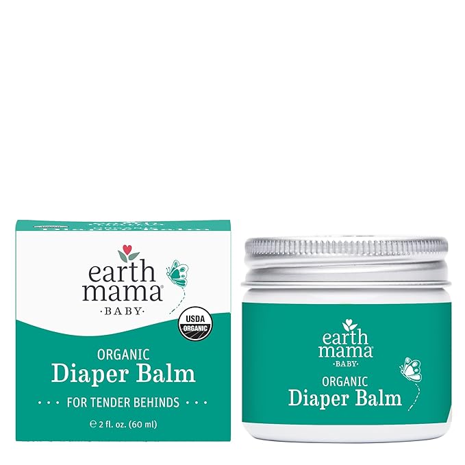 Earth Mama Nipple Butter™ & Diaper Balm | Nipple Cream & Organic Skincare for Baby | Breastfeeding & Postpartum Essentials Bundle