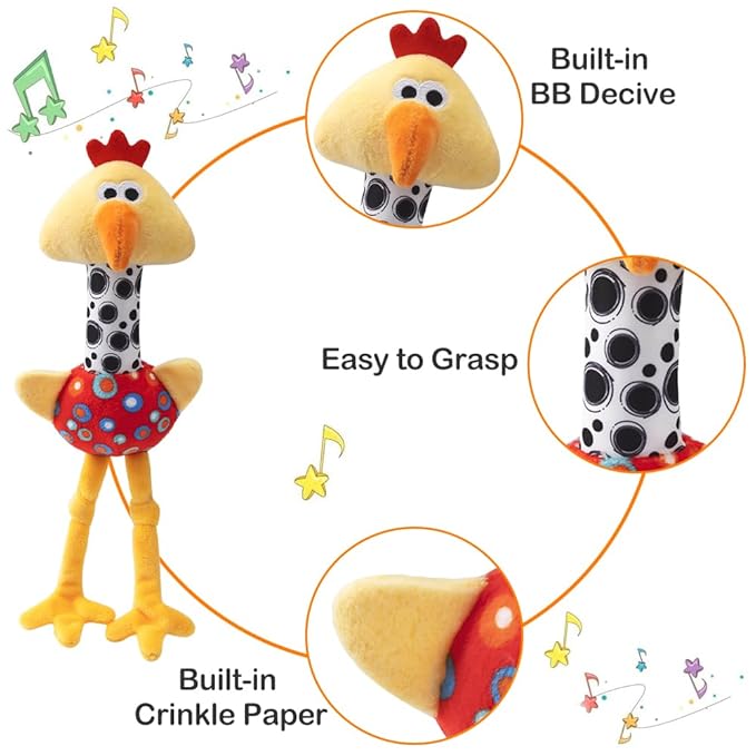 Baby Rattles for Babies 0-6 Months,Infant Developmental Hand Grip Baby Toys,Infant Girl Boy Toys for Babies 0-12 Months,Newborn Baby Sensory Learning Toys for 0-3-6-9-12 Months Birthday Gifts