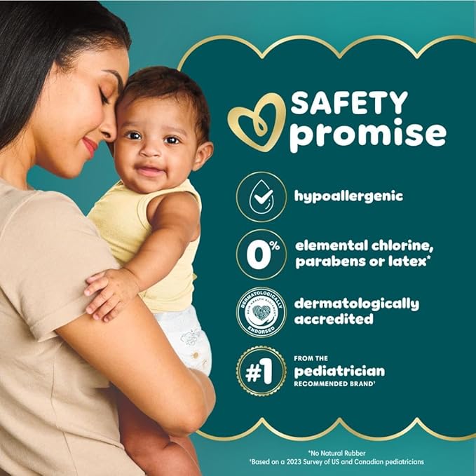 Pampers Swaddlers Diapers, Size 5 (20-37 lbs), 132 Count, Absorbent, Keeps Baby Dry and Comfortable, Skin Safe Disposable Baby Diaper (Packaging May Vary)