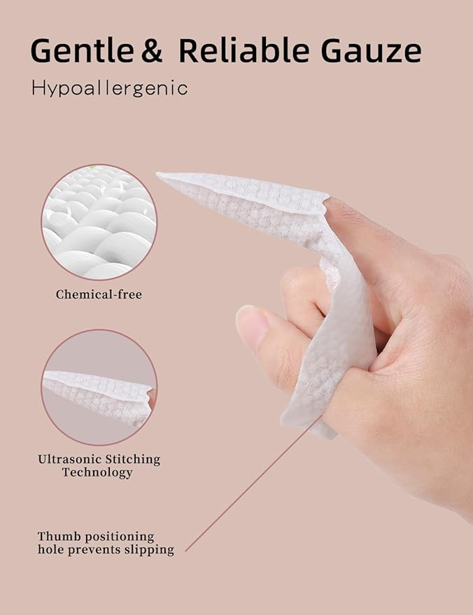 Baby Finger Toothbrush，Baby Tongue Cleaner Wipes for Infant Tooth and Gum Cleaning, 59Pcs Disposable Wipes Toothbrush for Newborn Oral Care