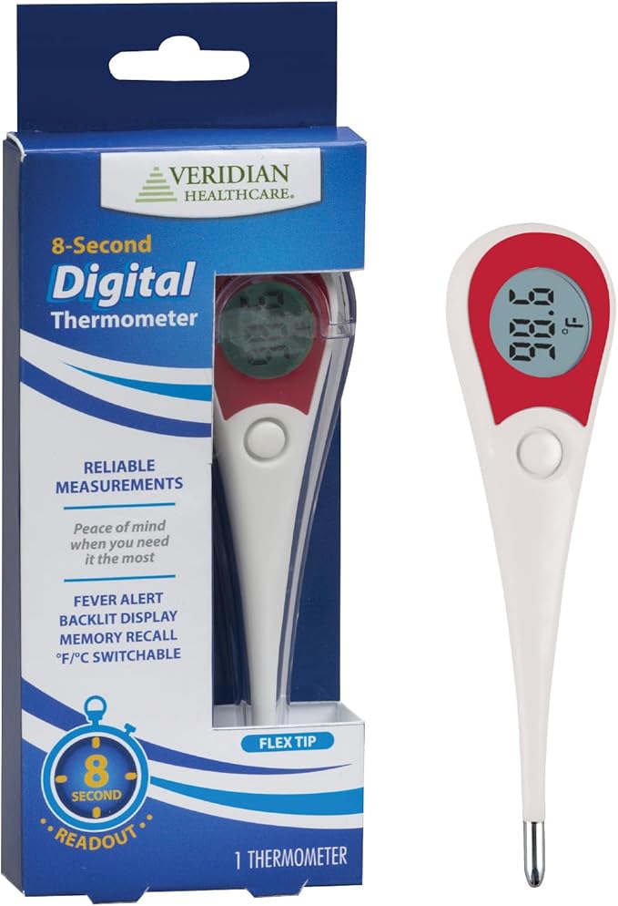 Veridian 08-362 8-Second Flex Tip Digital Thermometer