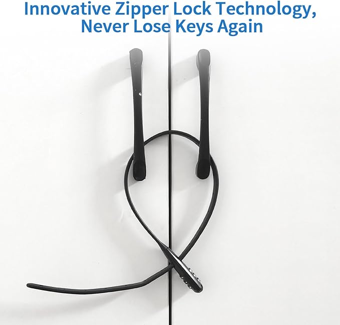 Combination Lock Cable for Baby Cabinets Proofing Security Locks, Suitable for Cabinets, French Refrigerators, Baby Strollers, Kids' Bikes, Helmets, Gates. 2-Pack, Blue