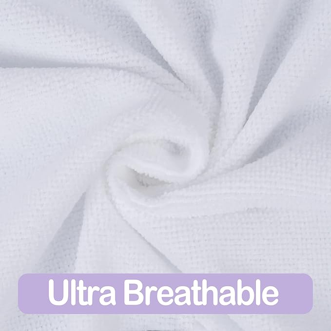 Viviland Baby Towels and Washcloths, Soft Absorbent Purple Baby Bath Towel Set, Unicorn Hooded Towels with 5 Infant Face Washcloths (6 Pieces)