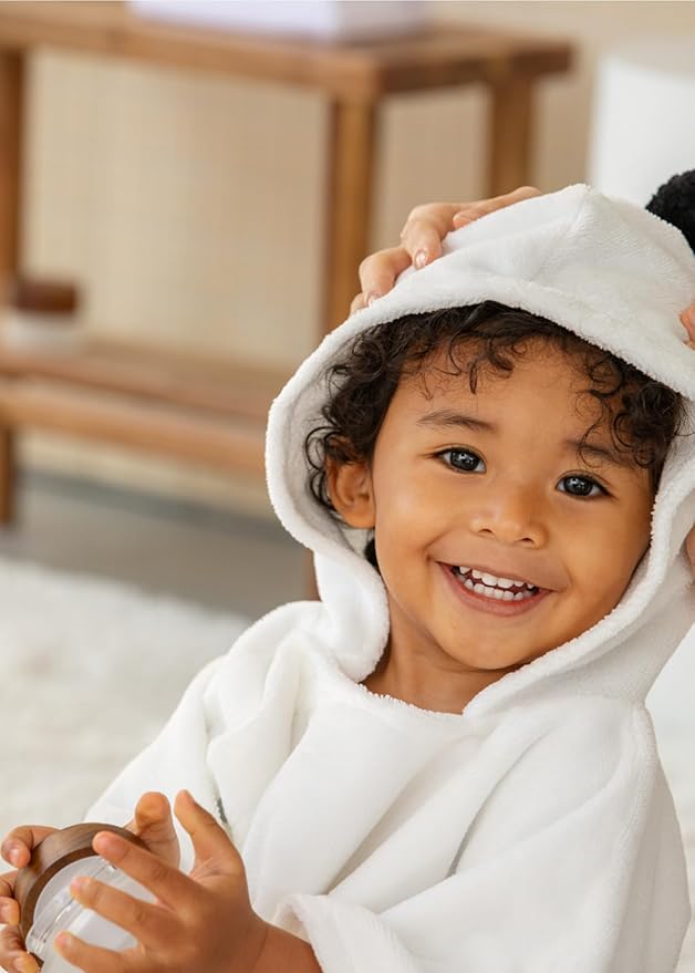 Konny Baby Hooded Towel Rayon from Bamboo Cotton Baby Bath Beach Towel Hooded Poncho, Oeko-TEX, Ultra Soft & Quick-Dry, Newborn Boys Girls Toddler (Pink, Medium)