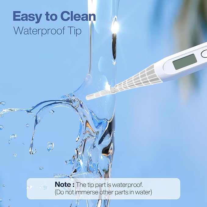 Boncare 10 Seconds Digital Thermometer for Adults and Kids - Accurate & Safe Rectal Thermometer for Baby with Fever Alarm, Oral Thermometer (Gray)