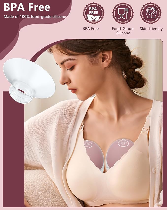 1pcs Breast Pump Flange Insert 22mm Compatible with Momcozy M9/M6/M5/S12 Pro/S9 Pro/V1 Pro/V2 Pro Wearable Breast Pump, Replace for Momcozy Pump Flange Insert, BPA Free, OEM, Not Original Parts