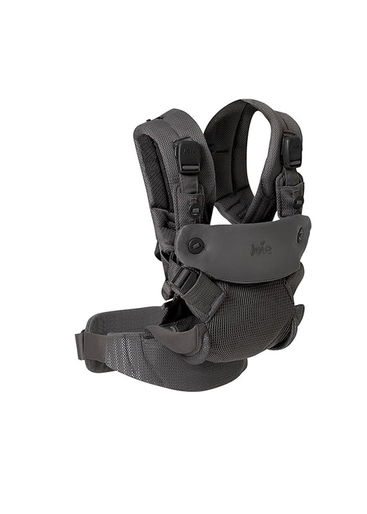 Joie Savvy Air 4-in-1 Mesh Baby Carrier – Breathable, Ergonomic Baby Carrier with 4 Carry Positions, Cooling Mesh Fabric, Padded Straps, and Lumbar Support (Cinder)