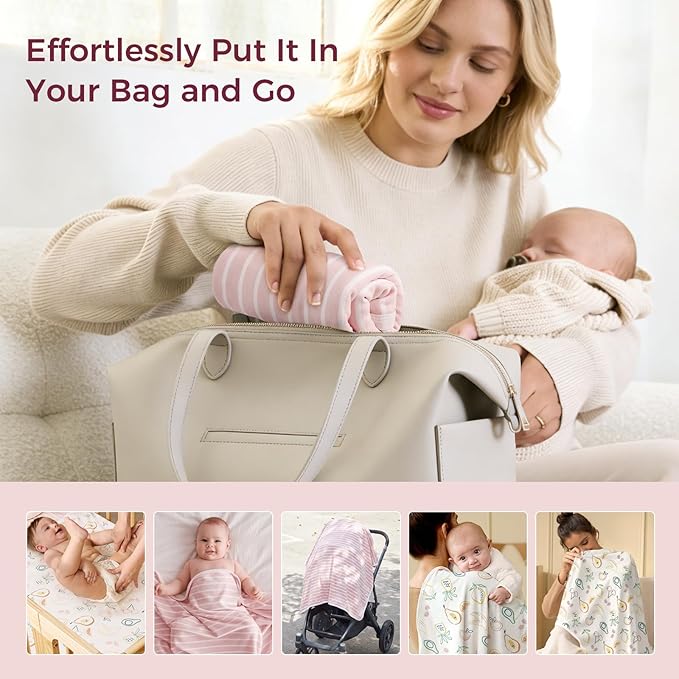 Momcozy Baby Towel with Hooded - Ultra Soft & Absorbent Large Bath Towel Set for Comfort & Gentle on Baby's Skin - Shower Gift & Bath Essential & Baby Registry Search for Newborn,Infant,Toddler,Kids