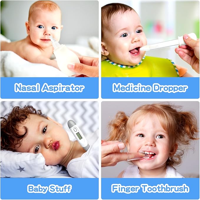 Baby Grooming Kit for Boys Girls Safety Newborn Nursery Essentials Grooming Set Gift for First-time Parents, Grey White 25 in 1