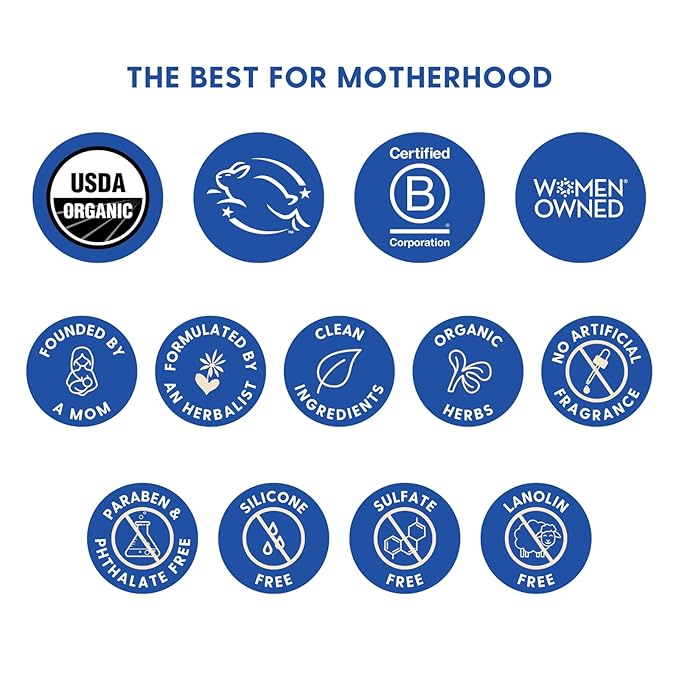 Motherlove Nipple Cream (1 oz) Organic Lanolin-Free Nipple Cream for Breastfeeding—Benefits Nursing & Pumping Moms (Pack of 2)