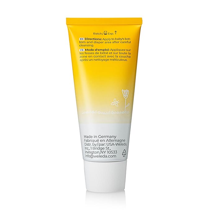 Weleda Baby Calendula Diaper Cream, 2.8 Fluid Ounce, Plant Rich Protection with Calendula, Chamomile, Sweet Almond Oil, Lanolin and Zinc Oxide